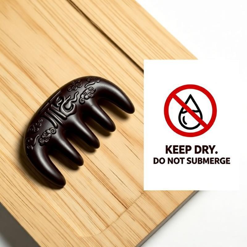 Care instruction icon: Keep your handcrafted Zhiji herbal companion dry.